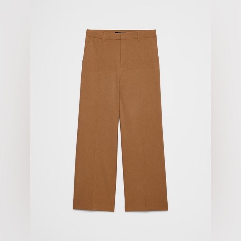 NWT Banana Republic vino rosso high rise sculpted Wide Leg Pants in Burgundy - Picture 5 of 7
